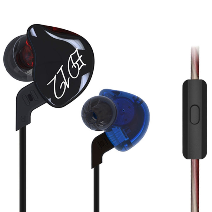 KZ ED12 Auricular con control de cable estilo intrauditivo con diseño deportivo y conector Jack de 3,5 mm, longitud del cable: 1,2 m