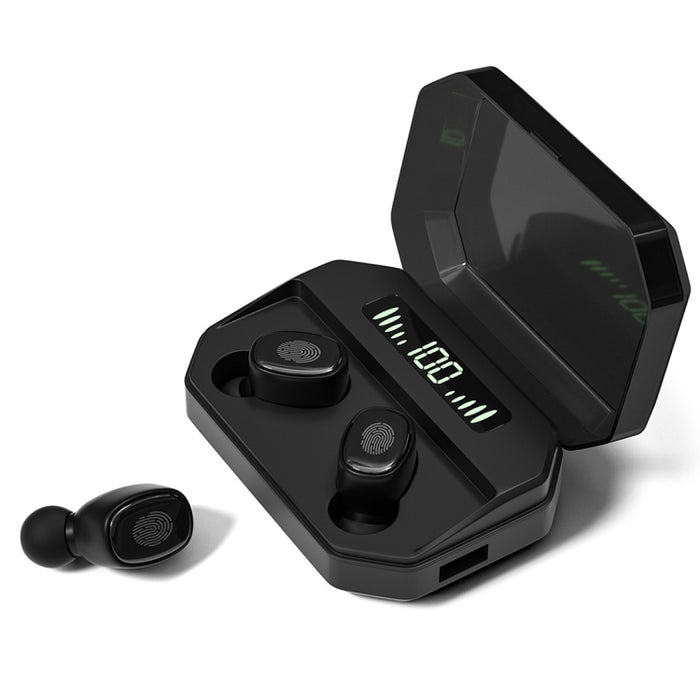 M8 Bluetooth 5.0 TWS Pantalla digital táctil Auricular Bluetooth inalámbrico verdadero con caja de carga