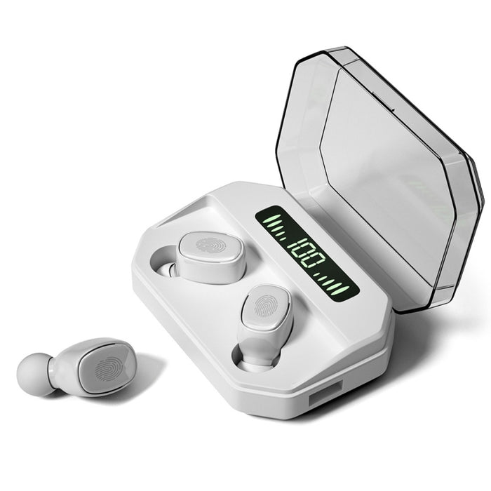 M8 Bluetooth 5.0 TWS Pantalla digital táctil Auricular Bluetooth inalámbrico verdadero con caja de carga