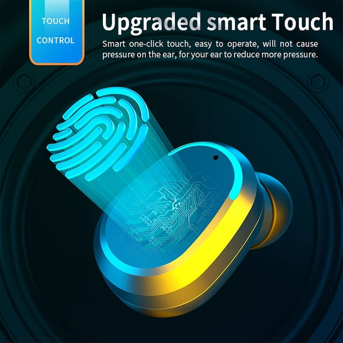 M8 Bluetooth 5.0 TWS Pantalla digital táctil Auricular Bluetooth inalámbrico verdadero con caja de carga