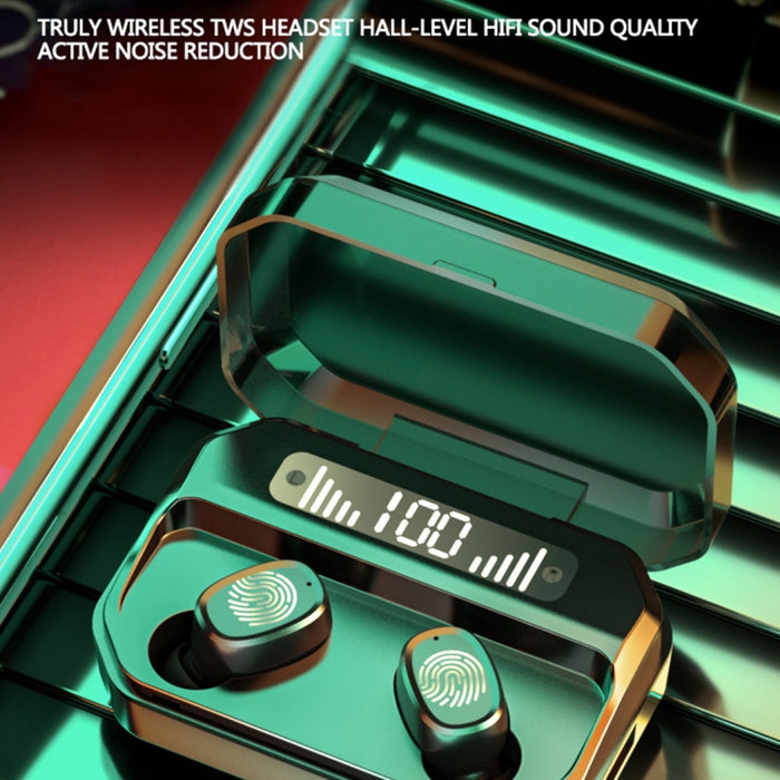 M8 Bluetooth 5.0 TWS Pantalla digital táctil Auricular Bluetooth inalámbrico verdadero con caja de carga