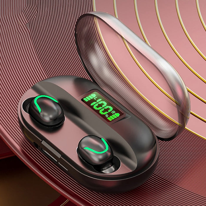 T2 Bluetooth 5.0 TWS pantalla digital táctil verdadero auricular inalámbrico Bluetooth con caja de carga