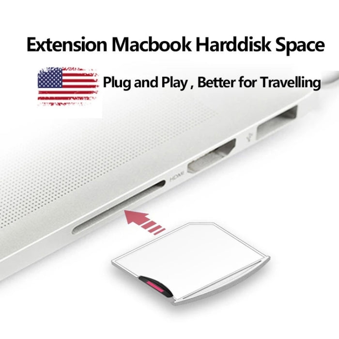 Adaptador de tarjeta Micro SD / TF a SD para MacBook Air / Pro, admite hasta 512 GB