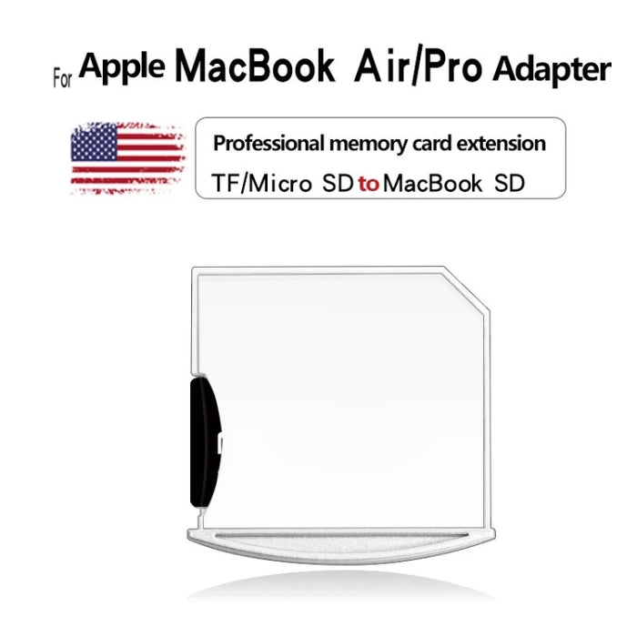 Adaptador de tarjeta Micro SD / TF a SD para MacBook Air / Pro, admite hasta 512 GB