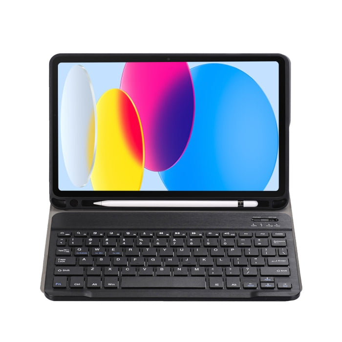 Para iPad 10. ª generación 10,9 2022 A10B textura de piel de cordero teclado Bluetooth ultrafino Funda de cuero para tableta con ranura para bolígrafo