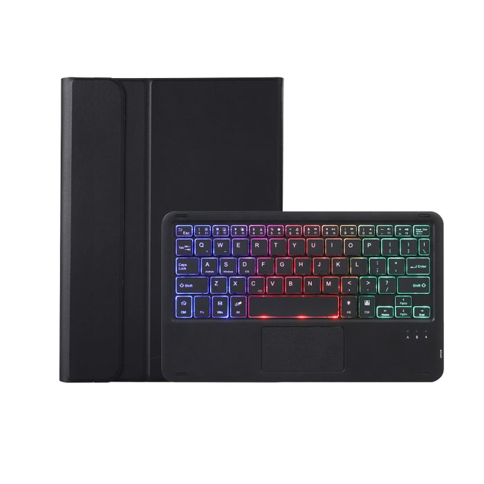 Funda de cuero para tableta con ranura para bolígrafo, textura de piel de cordero con retroiluminación, Bluetooth, teclado táctil, A10B-AS, 10.ª generación, 10,9, 2022