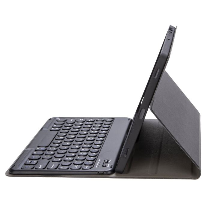 Para iPad 10.a generación 10.9 2022 YA10B Textura de piel de cordero Teclado Bluetooth Funda de cuero para tableta con ranura para bolígrafo