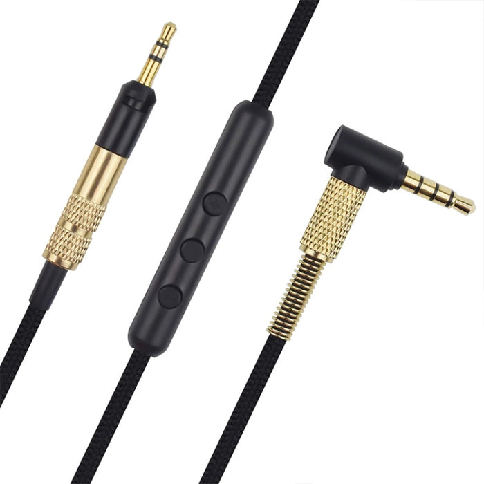 ZS0010 Versión de control por cable Cable de auriculares de 3,5 mm a 2,5 mm para Sennheiser HD518 HD558 HD598 HD579 559