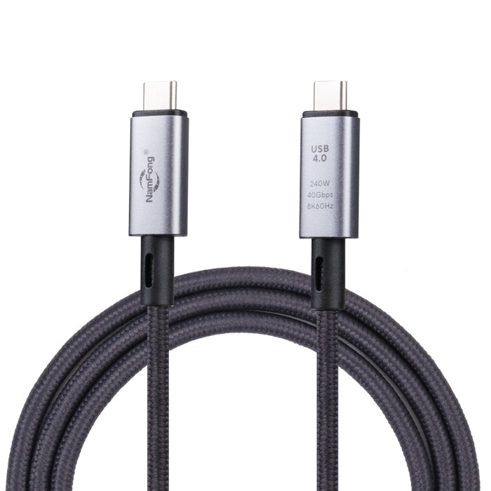 Cable de vídeo USB-C/Type-C de 40 Gbps 8K a USB-C/Type-C compatible con USB 4, longitud: 1 m