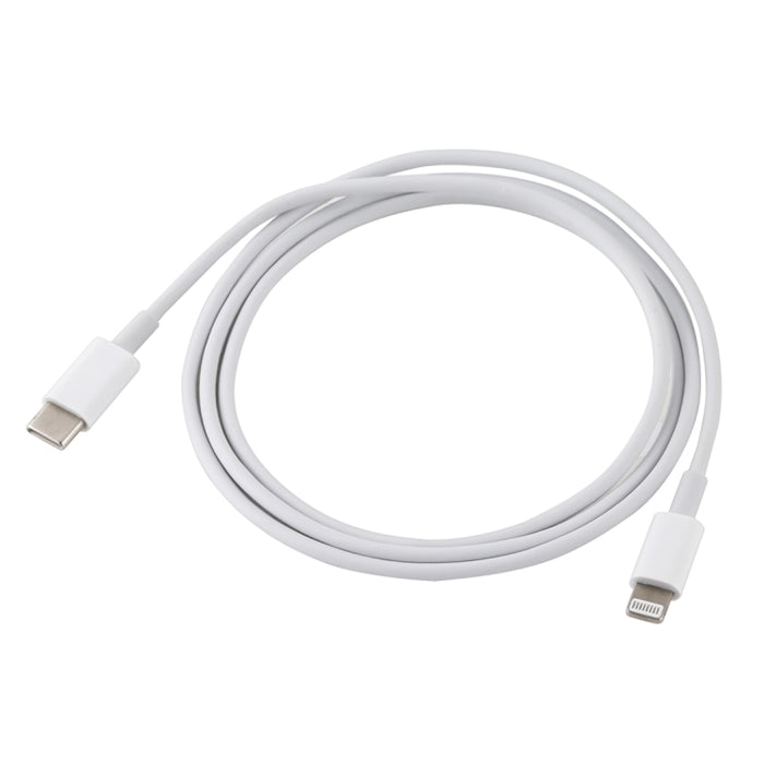 Cable de carga rápida PD de 20W, 9V/2A, 1M, USB-C/tipo-C a 8 pines para iPhone, iPad, longitud del cable: 1m