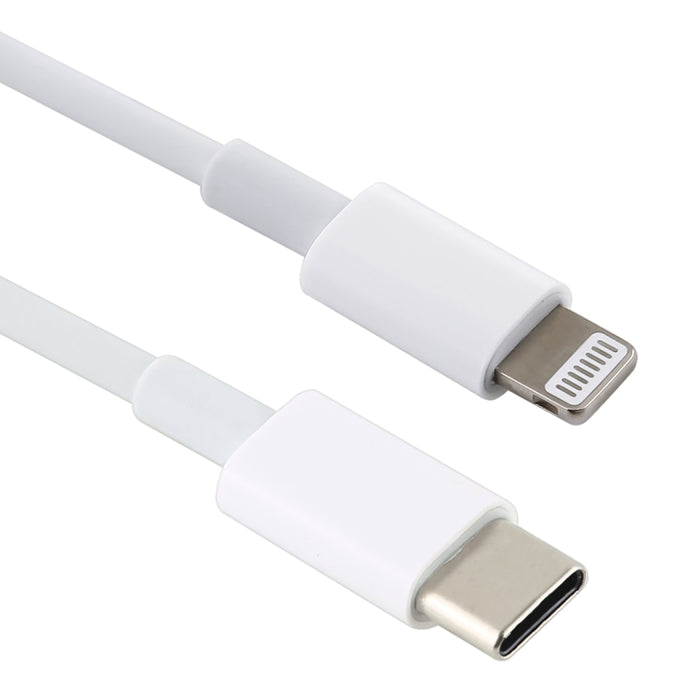 Cable de carga rápida PD de 20W, 9V/2A, 1M, USB-C/tipo-C a 8 pines para iPhone, iPad, longitud del cable: 1m