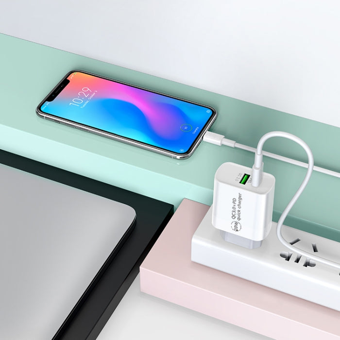 Cable de carga rápida PD de 20W, 9V/2A, 1M, USB-C/tipo-C a 8 pines para iPhone, iPad, longitud del cable: 1m