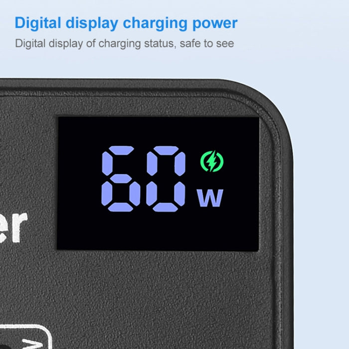 988A Multifunción DC 12V 5 puertos USB Pantalla digital Cargador rápido