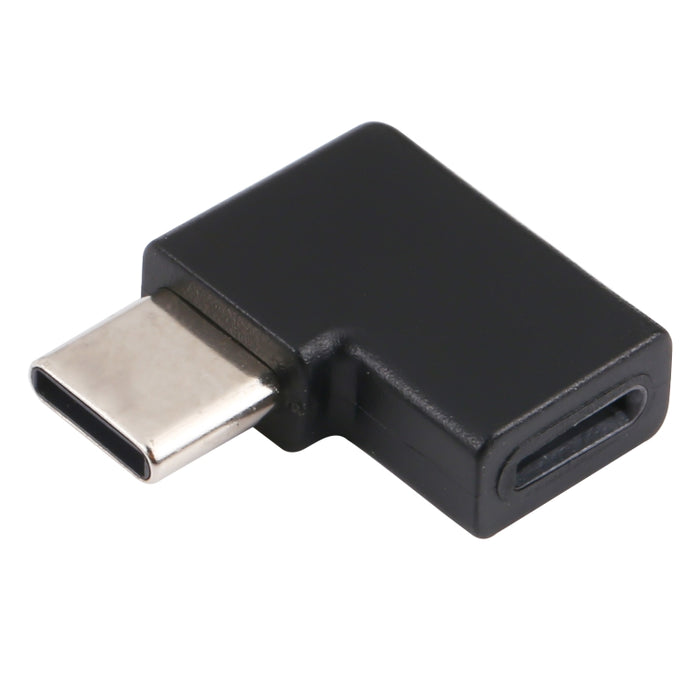 Adaptador de carga de codo USB-C / Type-C macho a hembra de 8 pines