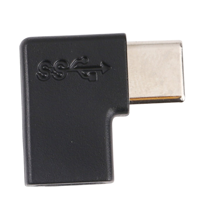Adaptador de carga de codo USB-C / Type-C macho a hembra de 8 pines