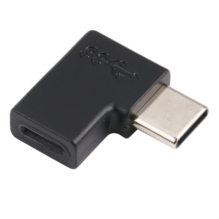 Adaptador de carga de codo USB-C / Type-C macho a hembra de 8 pines