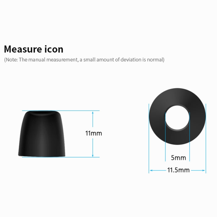 Un par de auriculares KZ de espuma viscoelástica suave para todos los auriculares internos