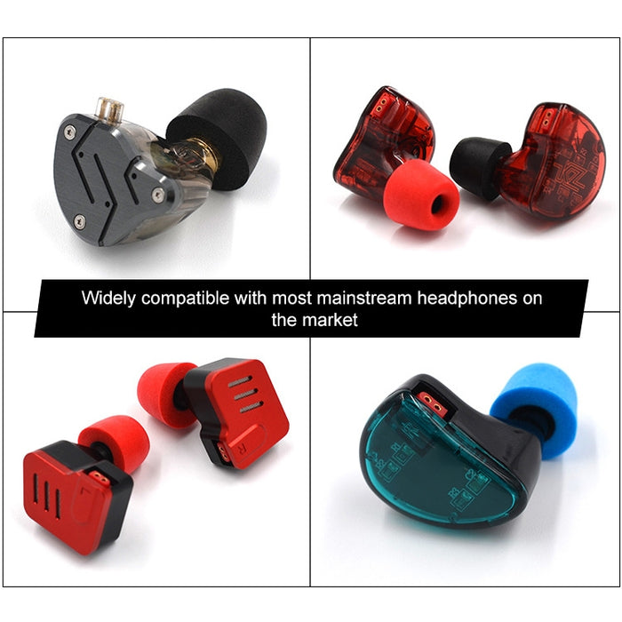 Un par de auriculares KZ de espuma viscoelástica suave para todos los auriculares internos