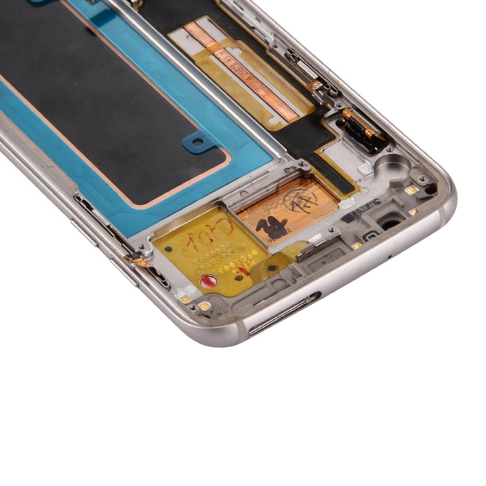Para Galaxy S7 Edge / G935A Pantalla LCD original y ensamblaje completo del digitalizador con marco, placa de puerto de carga, botón de volumen y botón de encendido