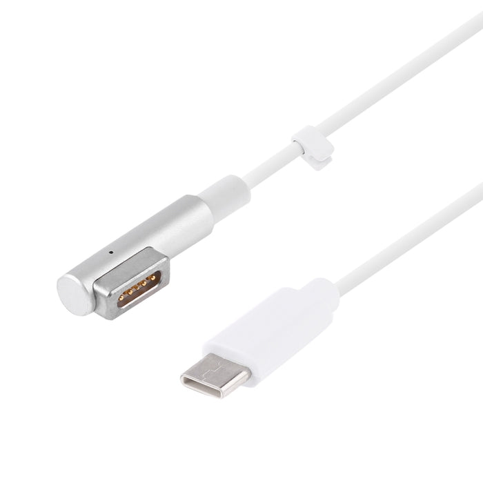 Cable de datos de carga macho USB-C / Type-C macho a MagSafe 1 (L-Lip) de 5 pines para MacBook