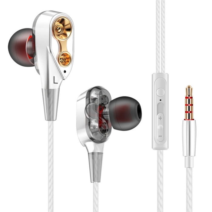 Auriculares internos de música deportivos QKZ CK8 HiFi de cuatro unidades