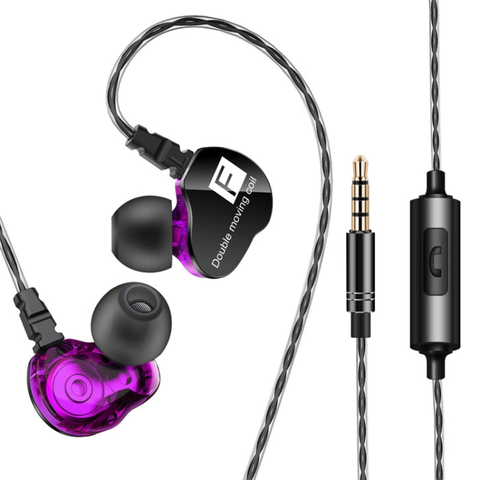Auriculares internos de música deportivos QKZ CK9 HiFi de cuatro unidades