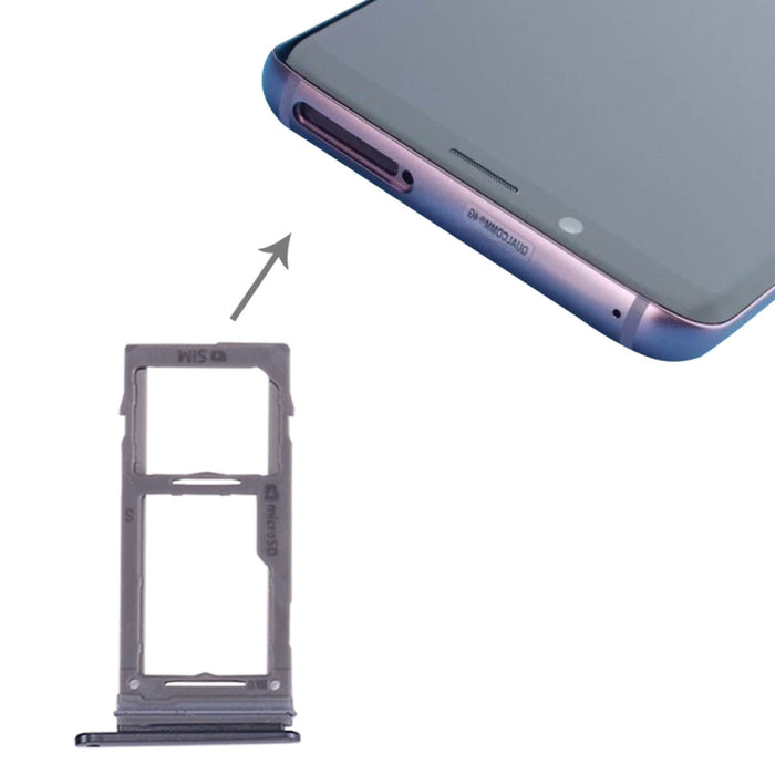 Para Galaxy S9+ / S9 Bandeja para tarjetas SIM y Micro SD