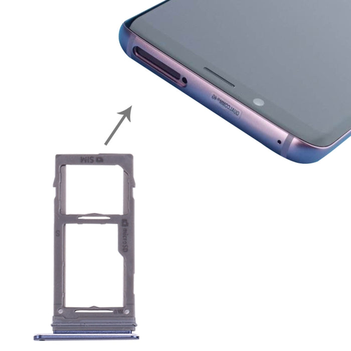 Para Galaxy S9+ / S9 Bandeja para tarjetas SIM y Micro SD