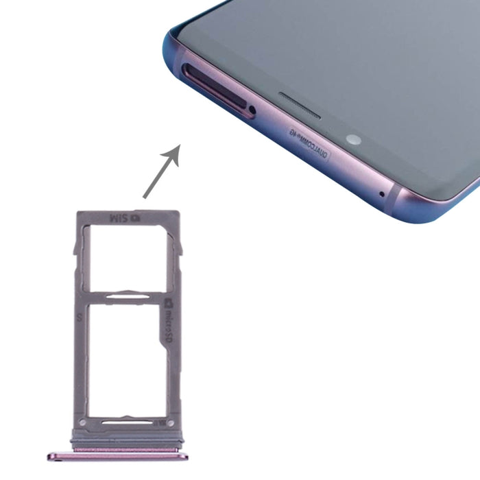 Para Galaxy S9+ / S9 Bandeja para tarjetas SIM y Micro SD