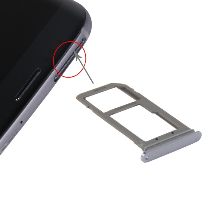 Para Galaxy S7 Edge / G935 Bandeja de tarjeta SIM y bandeja de tarjeta Micro SD