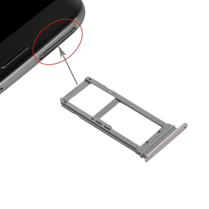 Para Galaxy S7 Edge / G935 Bandeja de tarjeta SIM y bandeja de tarjeta Micro SD