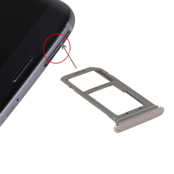 Para Galaxy S7 Edge / G935 Bandeja de tarjeta SIM y bandeja de tarjeta Micro SD