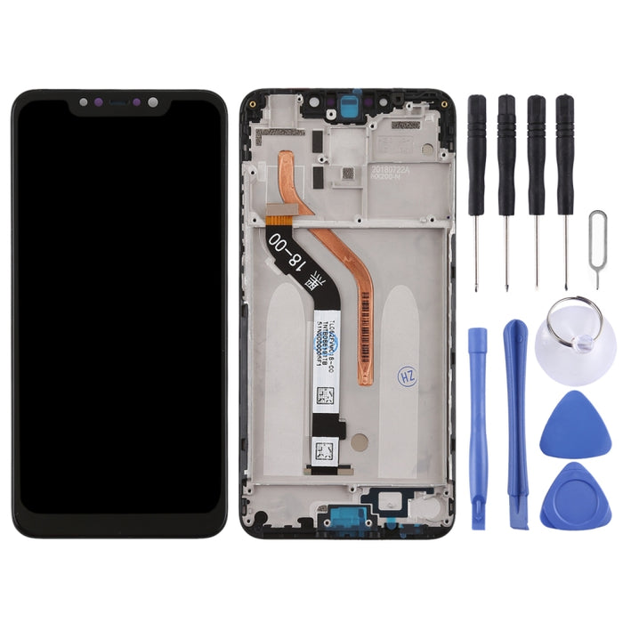 Pantalla LCD y digitalizador de montaje completo con marco para Xiaomi Pocophone F1, Pocophone F1