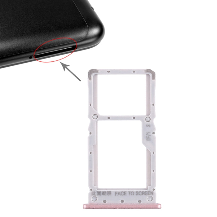 Bandeja Tarjeta SIM + Bandeja Tarjeta SIM / Bandeja Tarjeta Micro SD para Xiaomi Redmi Note 6 Pro, For Xiaomi Redmi Note 6 Pro