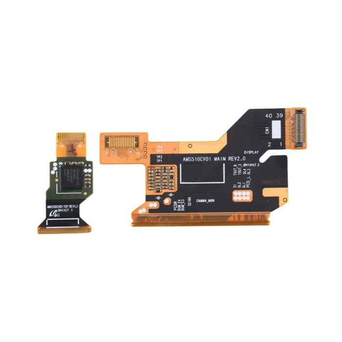 Para Galaxy S5 / G900H / G900F Un par de cables flexibles con conector LCD