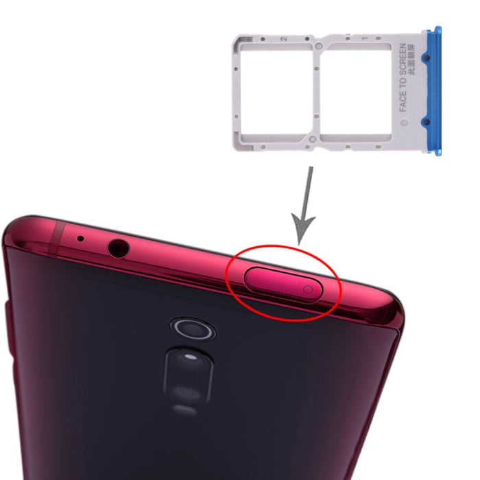 Bandeja Tarjeta SIM + Bandeja Tarjeta SIM para Xiaomi Redmi K20 / K20 Pro / Mi 9T / Mi 9T Pro, For Xiaomi Redmi K20, For Xiaomi  Redmi K20