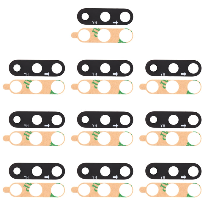 Lente de cámara trasera de 10 piezas para Xiaomi Mi CC9e / A3, For Xiaomi Mi CC9e / A3
