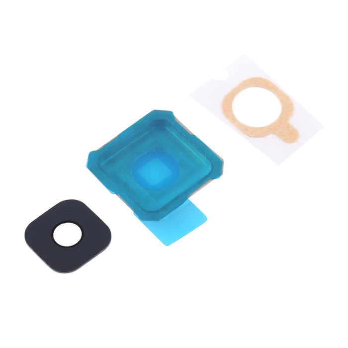 Para Galaxy S6 Edge + / G9280 10 piezas Bisel de cámara trasera y cubierta de lente con pegatina