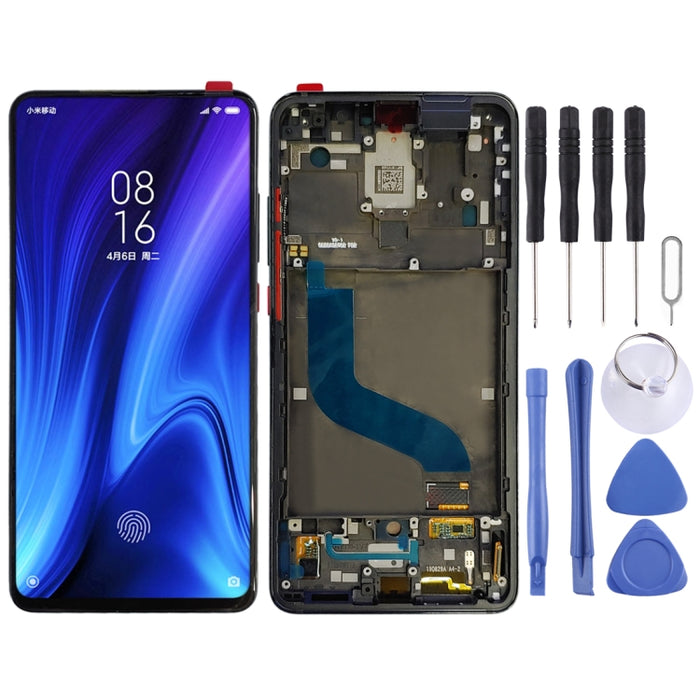 Pantalla LCD de material OLED y ensamblaje completo del digitalizador con marco para Xiaomi Redmi K20 / Redmi K20 Pro / 9T Pro, For Xiaomi K20 / K20 Pro, For Xiaomi Mi K20, For Mi K20