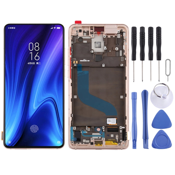 Pantalla LCD de material OLED y ensamblaje completo del digitalizador con marco para Xiaomi Redmi K20 / Redmi K20 Pro / 9T Pro, For Xiaomi K20 / K20 Pro, For Xiaomi Mi K20, For Mi K20