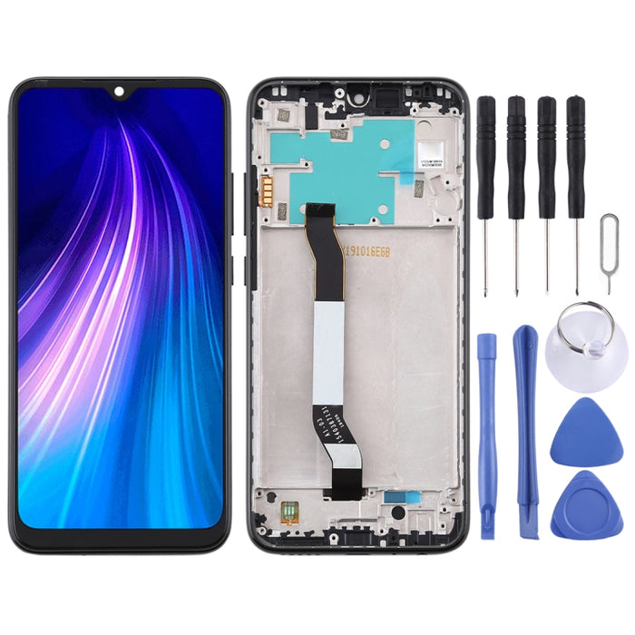 Pantalla LCD y digitalizador de montaje completo con marco para Xiaomi Redmi Note 8, For Xiaomi Redmi Note 8