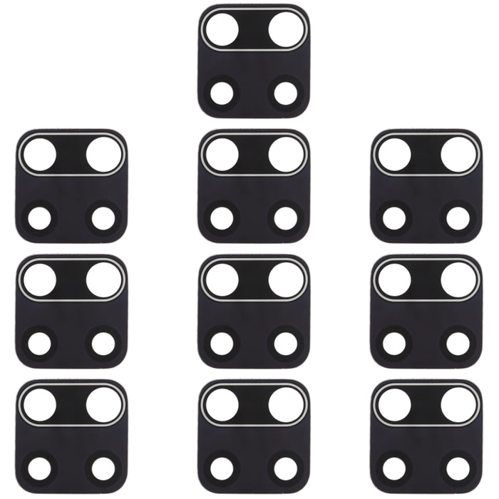 Lente de cámara trasera de 10 piezas para Xiaomi Redmi Note 9S / Redmi Note 9 Pro Max / Redmi Note 9 Pro (India) / Note 10 Lite, For Xiaomi Redmi Note 9S