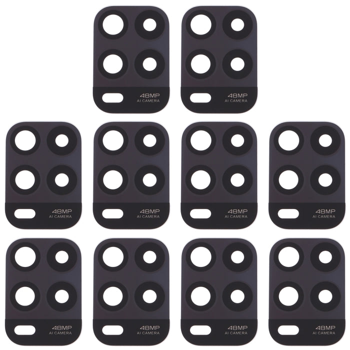 Lente de cámara trasera de 10 piezas para Xiaomi Mi 10 Lite 5G, For Xiaomi Mi 10 Lite 5G