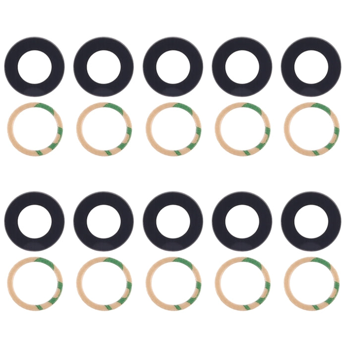 Cubierta y adhesivo para lente de cámara trasera de 10 piezas para Xiaomi Mi 6, For Xiaomi Mi 6