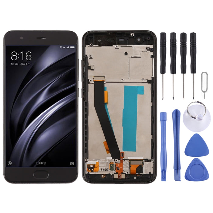 Pantalla LCD y digitalizador de montaje completo con marco para Xiaomi Mi 6, For Xiaomi Mi 6