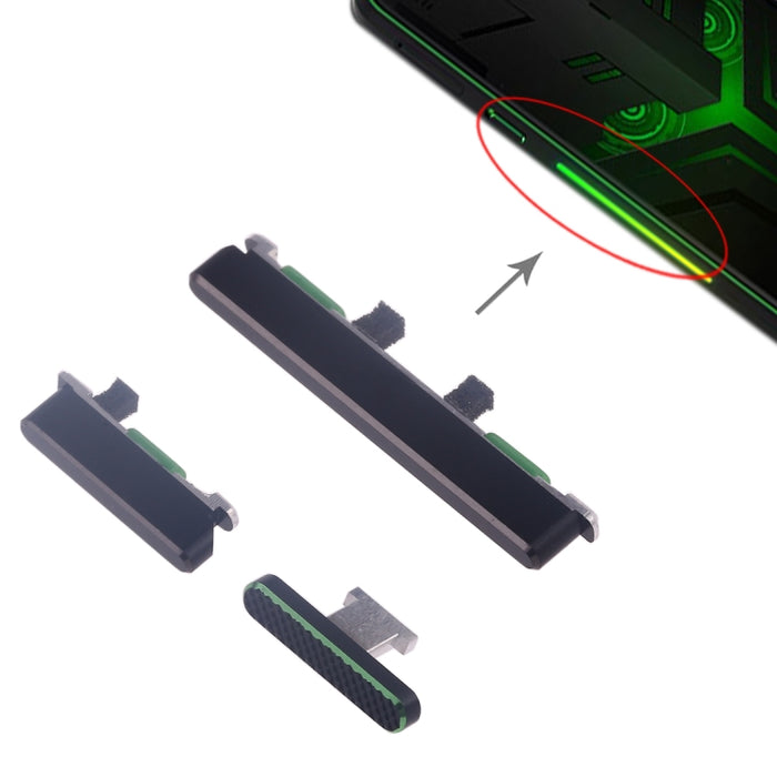 Teclas laterales para Xiaomi Black Shark Helo, For Xiaomi Black Shark Helo