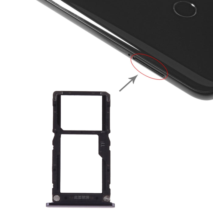 Bandeja Tarjeta SIM + Tarjeta Micro SD para Xiaomi Mi 8 Lite, For Xiaomi Mi 8 Lite