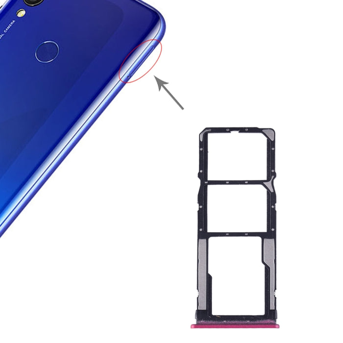 Bandeja Tarjeta SIM + Bandeja Tarjeta SIM + Tarjeta Micro SD para Xiaomi Redmi 7, For Xiaomi Redmi 7, For Redmi 7(Magenta), For Redmi 7