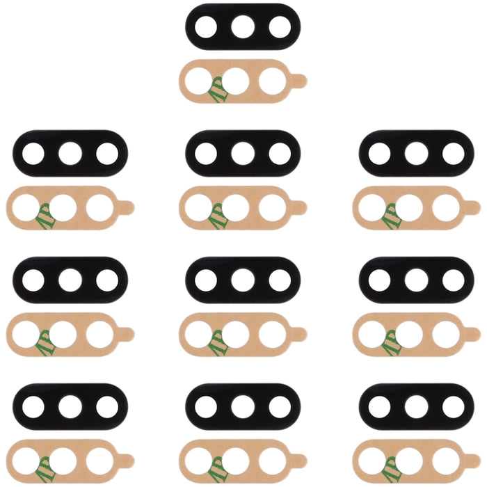 Lente de cámara trasera de 10 piezas y adhesivo para Xiaomi Mi 8, For Xiaomi Mi 8