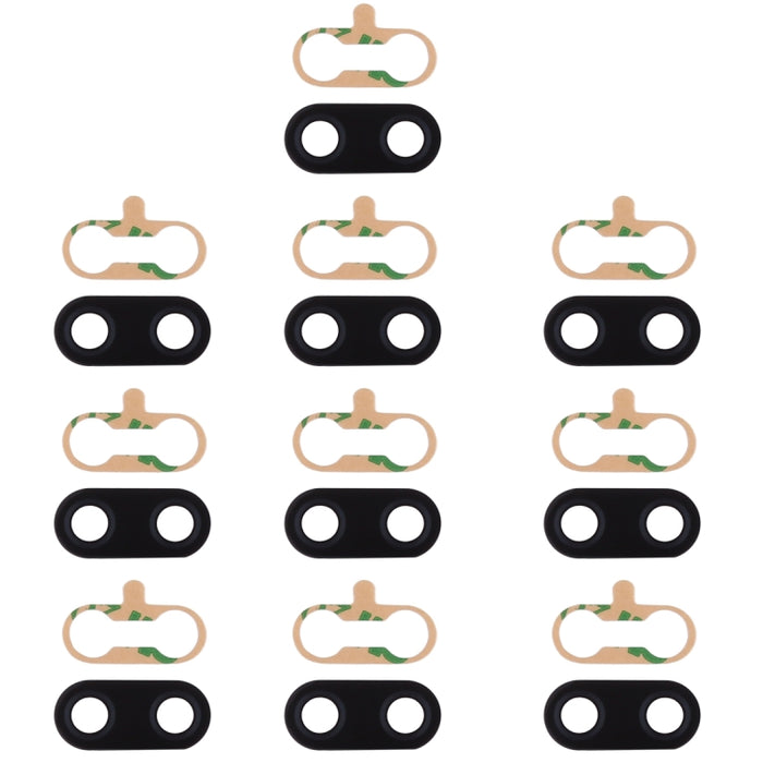 Lente de cámara trasera y adhesivo de 10 piezas para Xiaomi Mi 8 Lite, For Xiaomi Mi 8 Lite